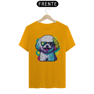 Nome do produtoCamiseta Bichon Frisé de Óculos de Sol