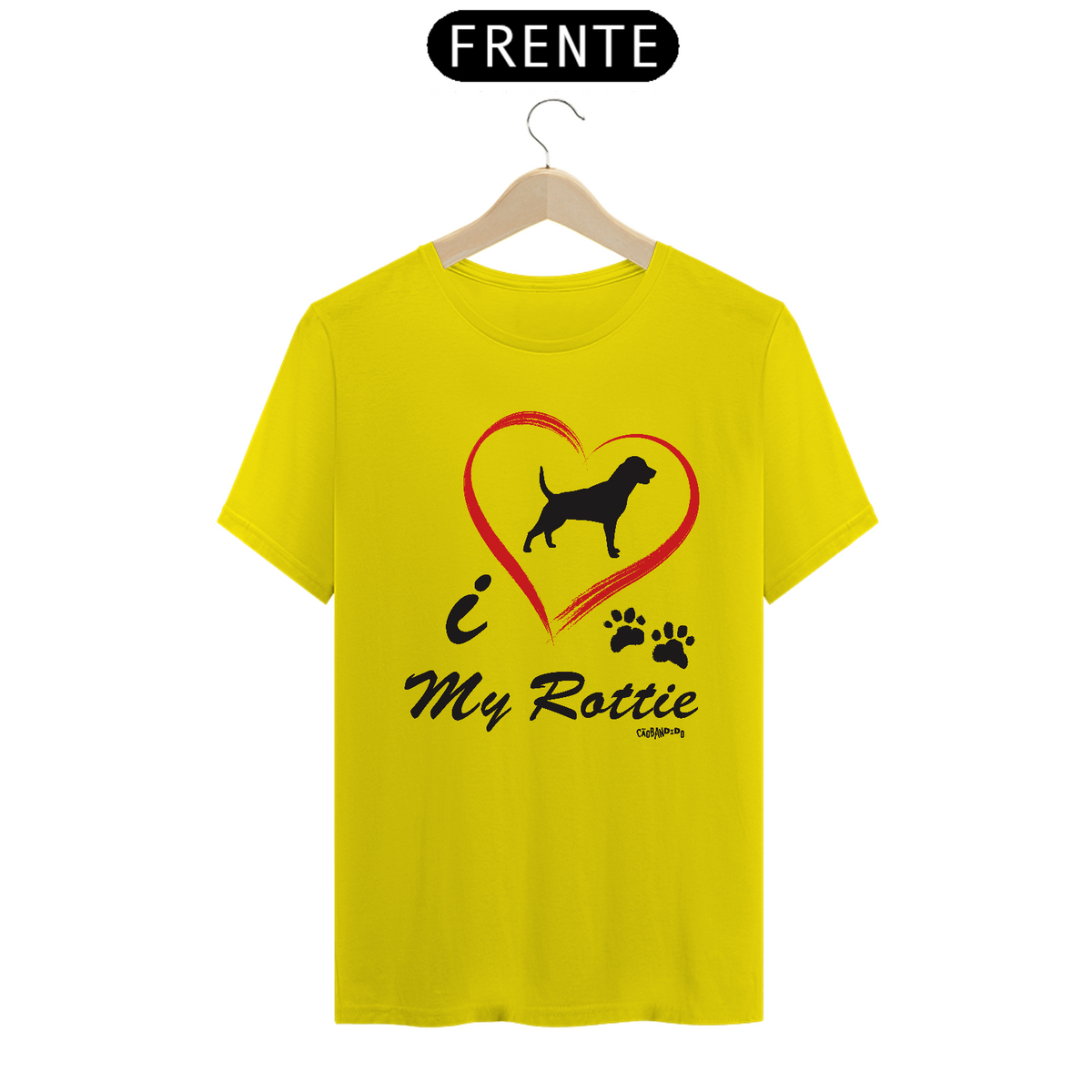 Nome do produto: Camiseta Rottweiler - I Love My Rottie