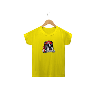 Nome do produtoCamiseta Infantil Bulldog Francês Pirata