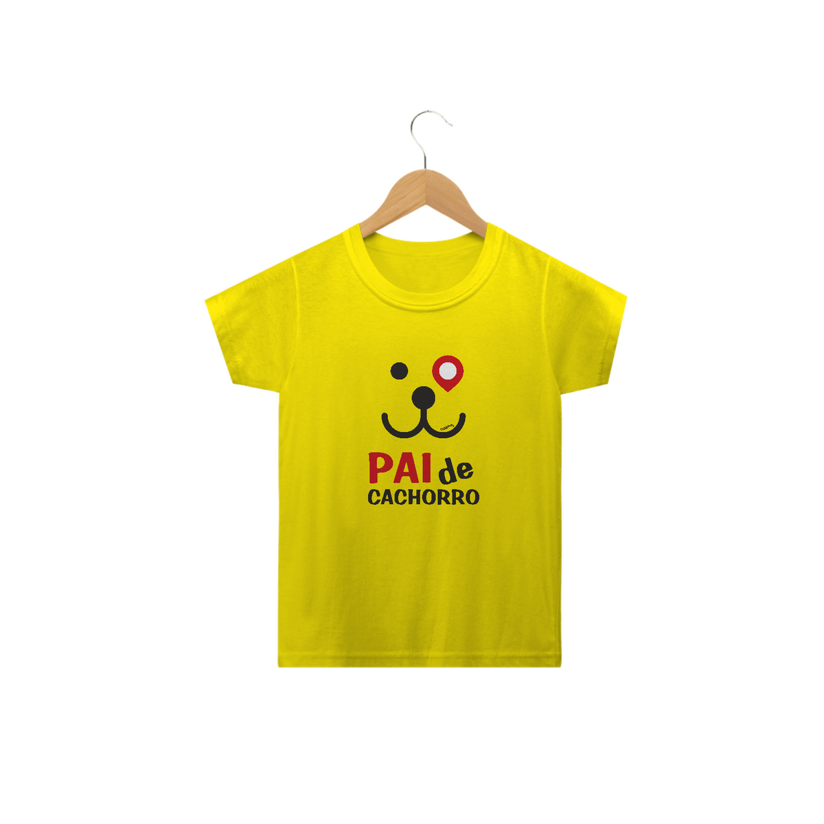 Nome do produto: Camiseta Infantil Pai de Cachorro
