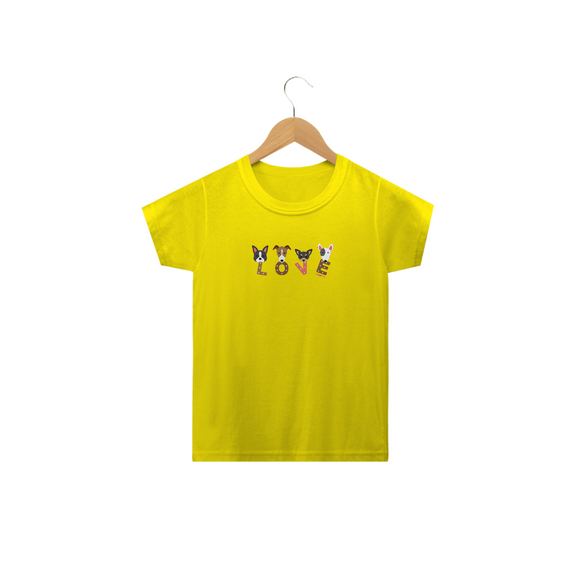 Camiseta Infantil Cachorro Love