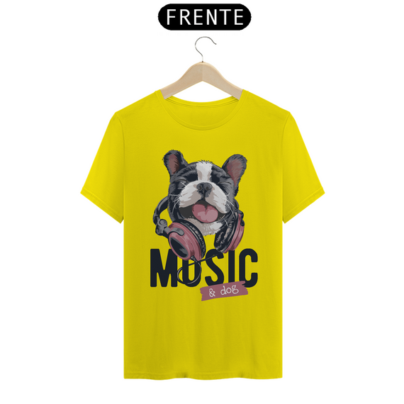 Camiseta Music and Dog