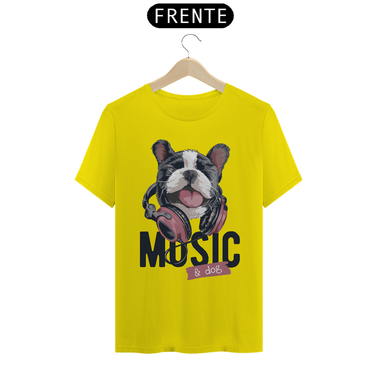 Nome do produto: Camiseta Music and Dog