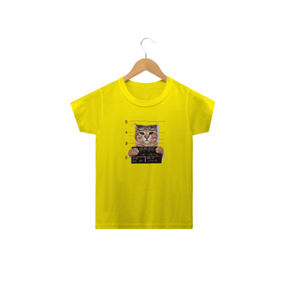 Nome do produtoCamiseta Infantil Gato Bandido