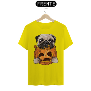 Nome do produtoCamiseta Pug Comendo uma Abóbora