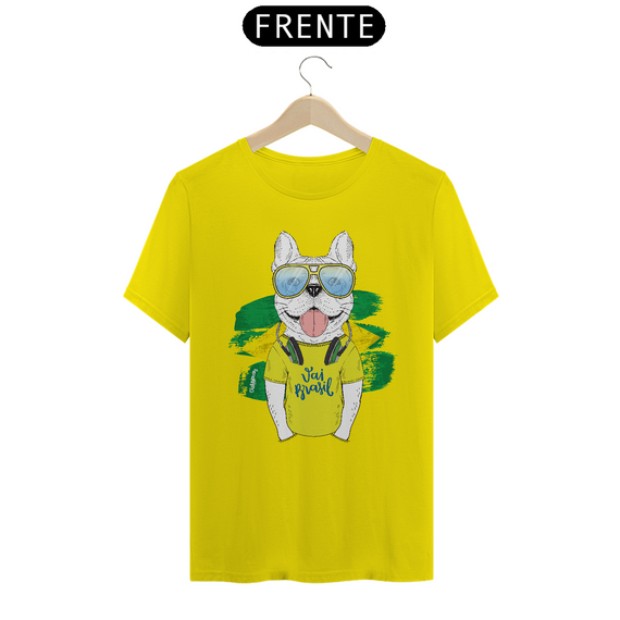 Camiseta Cachorro Vai Brasil