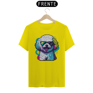 Nome do produtoCamiseta Bichon Frisé de Óculos de Sol