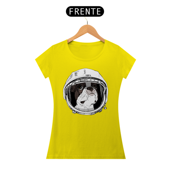 Baby Look Boston Terrier Astronauta