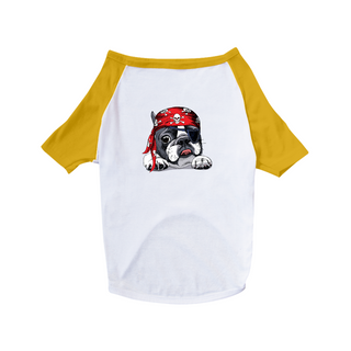 Nome do produtoCamiseta para Cachorro - Bulldog Francês Pirata