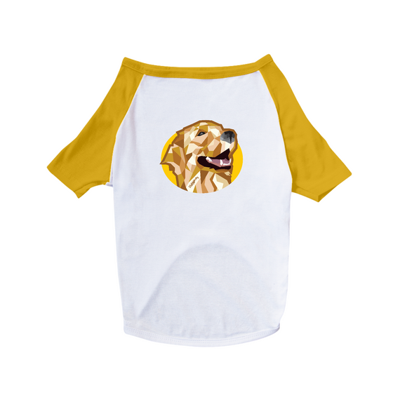 Camiseta para Cachorro - Golden Retriever Mosaico Guth Dog