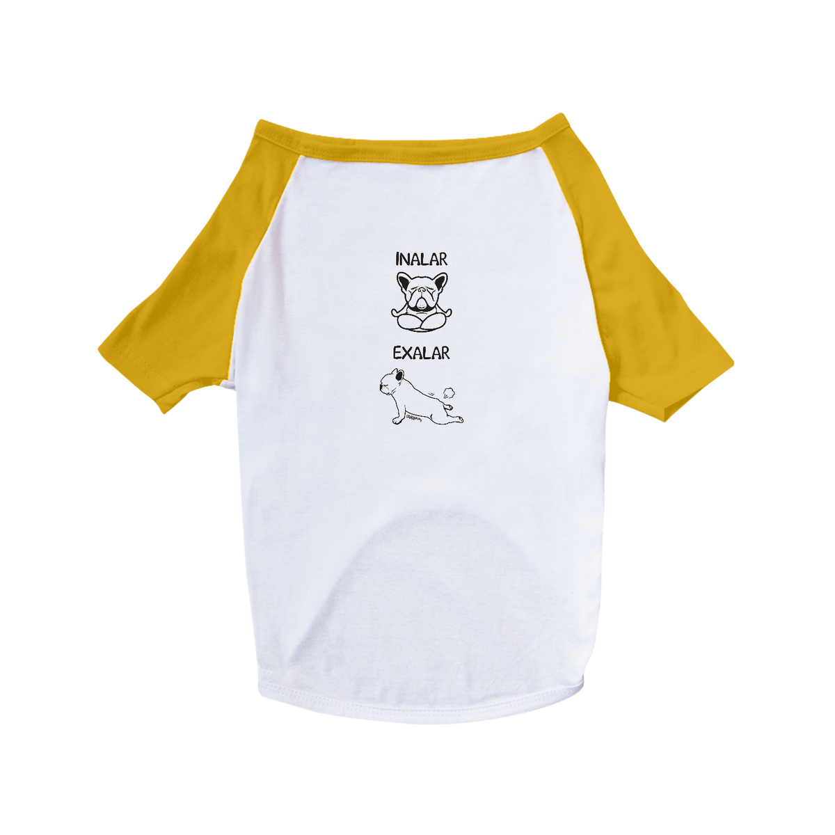 Nome do produto: Camiseta para Cachorro - Yoga Inalar e Exalar