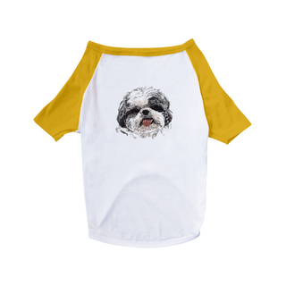 Nome do produtoCamiseta para Cachorro - Shih Tzu Pintura Digital