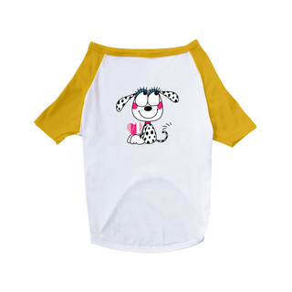 Nome do produtoCamiseta para Cachorro - Dálmata Filhote Segurando um Coração