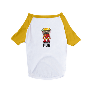 Nome do produtoCamiseta para Cachorro - I'm Iron Pug