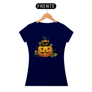 Nome do produtoBaby Look Gato Preto Halloween