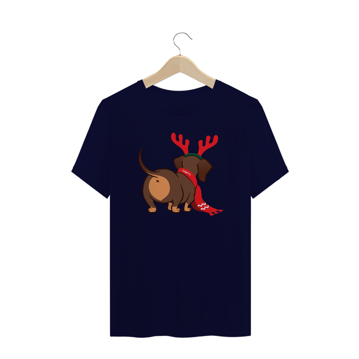 Nome do produto: Camiseta Plus Size Dachshund Natal