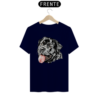 Nome do produtoCamiseta Rottweiler Cara Preta Pintura Digital