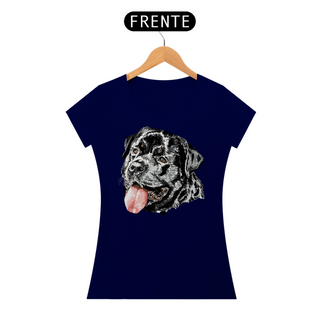 Nome do produtoBaby Look Rottweiler Cara Preta Pintura Digital