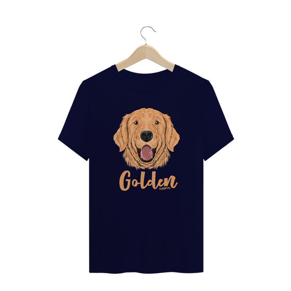 Camiseta Plus Size Cachorro Golden