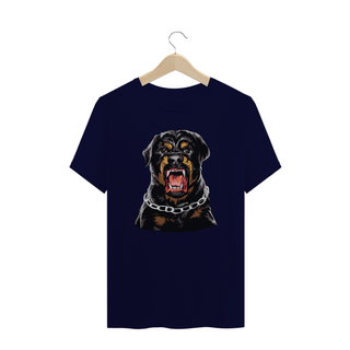 Nome do produtoCamiseta Plus Size Rottweiler com Cara de Bravo