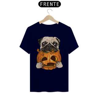 Nome do produtoCamiseta Pug Comendo uma Abóbora