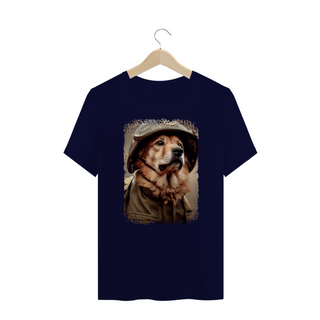 Nome do produtoCamiseta Plus Size Cachorro Militar