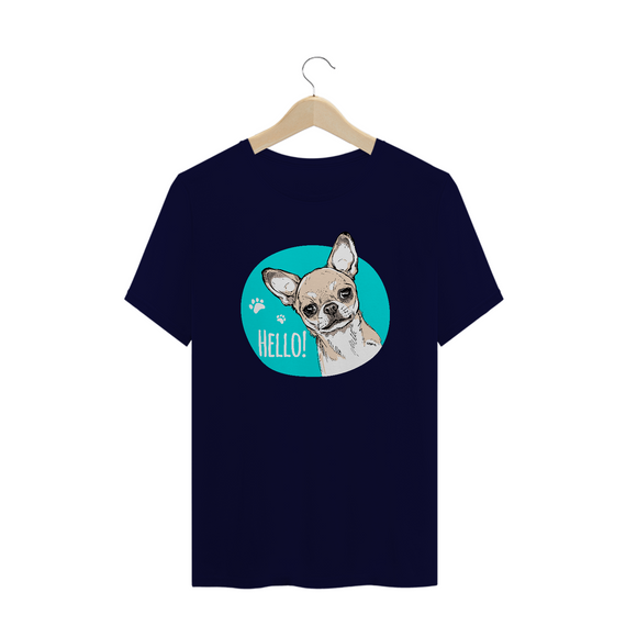 Camiseta Plus Size Chihuahua Hello