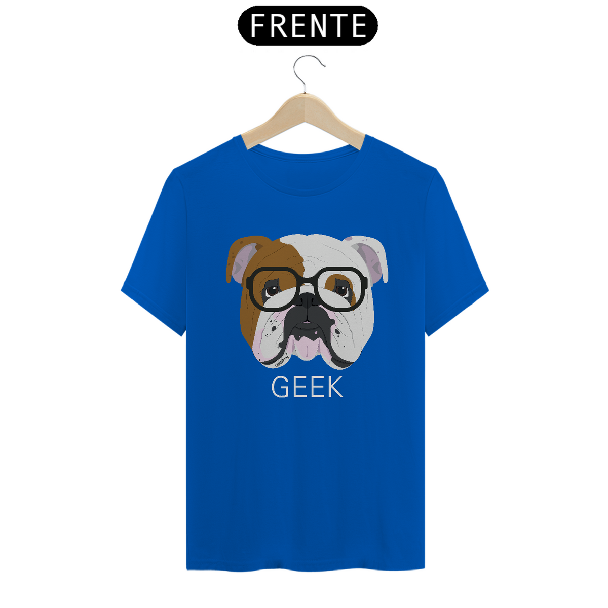 Nome do produto: Camiseta Bulldog Inglês Geek