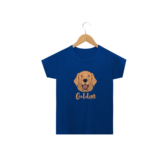 Camiseta Infantil Cachorro Golden