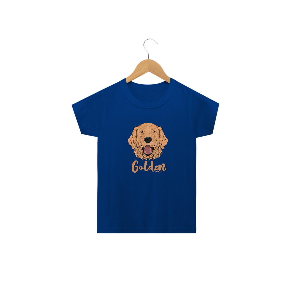 Nome do produto: Camiseta Infantil Cachorro Golden