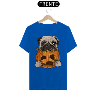 Nome do produtoCamiseta Pug Comendo uma Abóbora