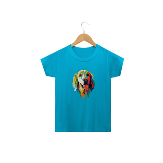 Nome do produtoCamiseta Infantil Golden Retriever Ilustração Cores