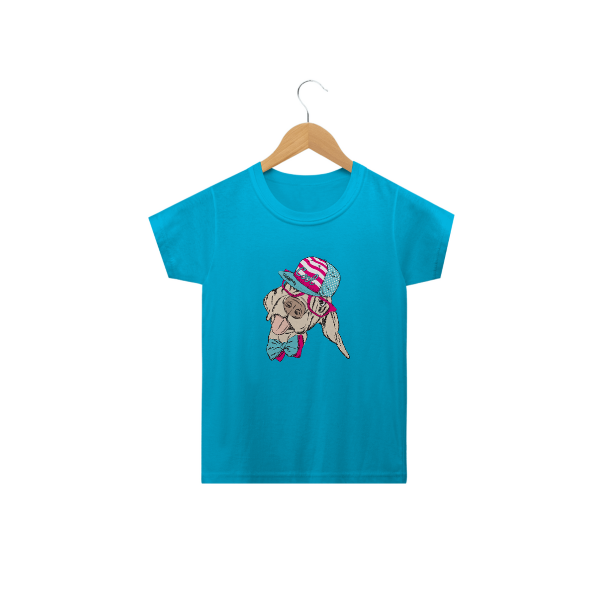 Nome do produto: Camiseta Infantil Cachorro Vira-Lata Cool