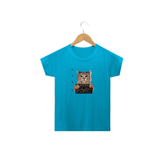 Nome do produtoCamiseta Infantil Gato Bandido