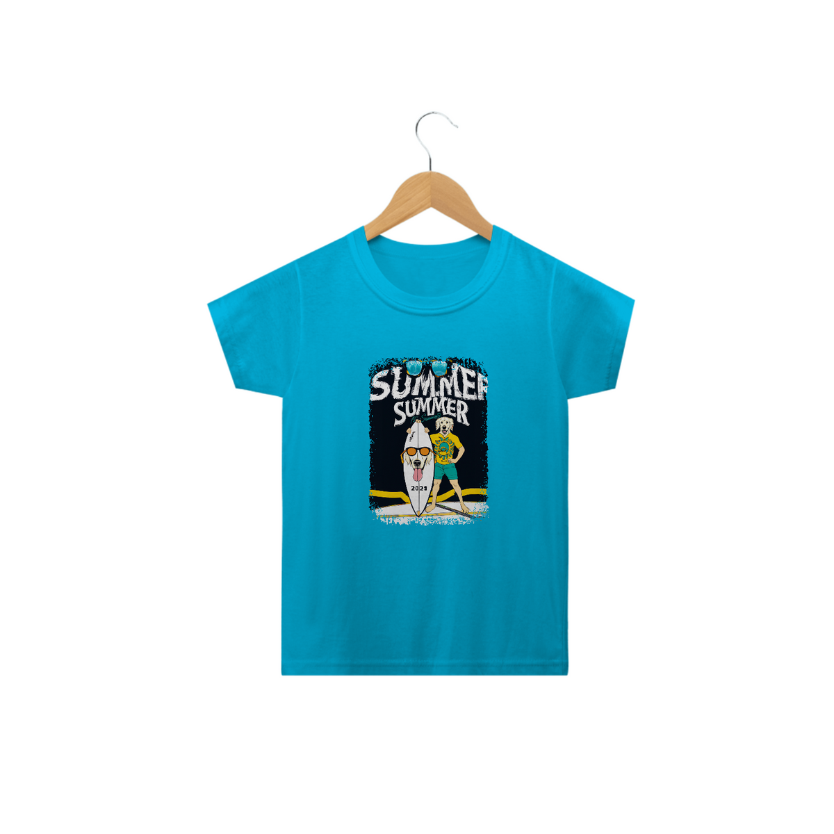 Nome do produto: Camiseta Infantil Golden Surfista