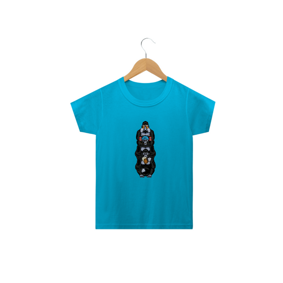 Camiseta Infantil Macaco - Modelo 5