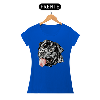 Nome do produtoBaby Look Rottweiler Cara Preta Pintura Digital