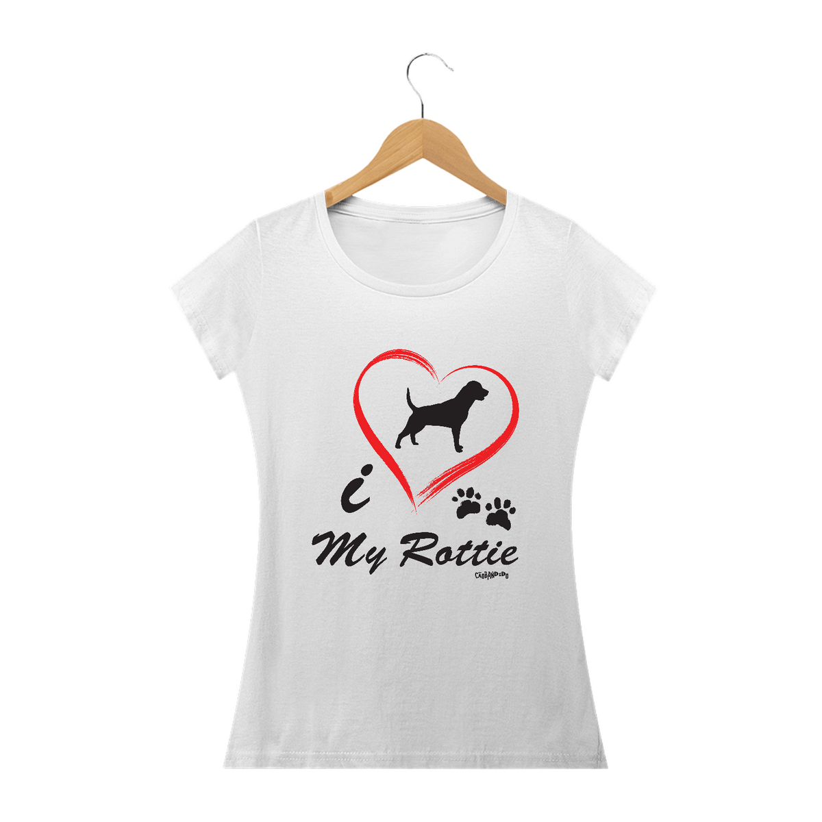 Nome do produto: Baby Look Rottweiler - I Love My Rottie