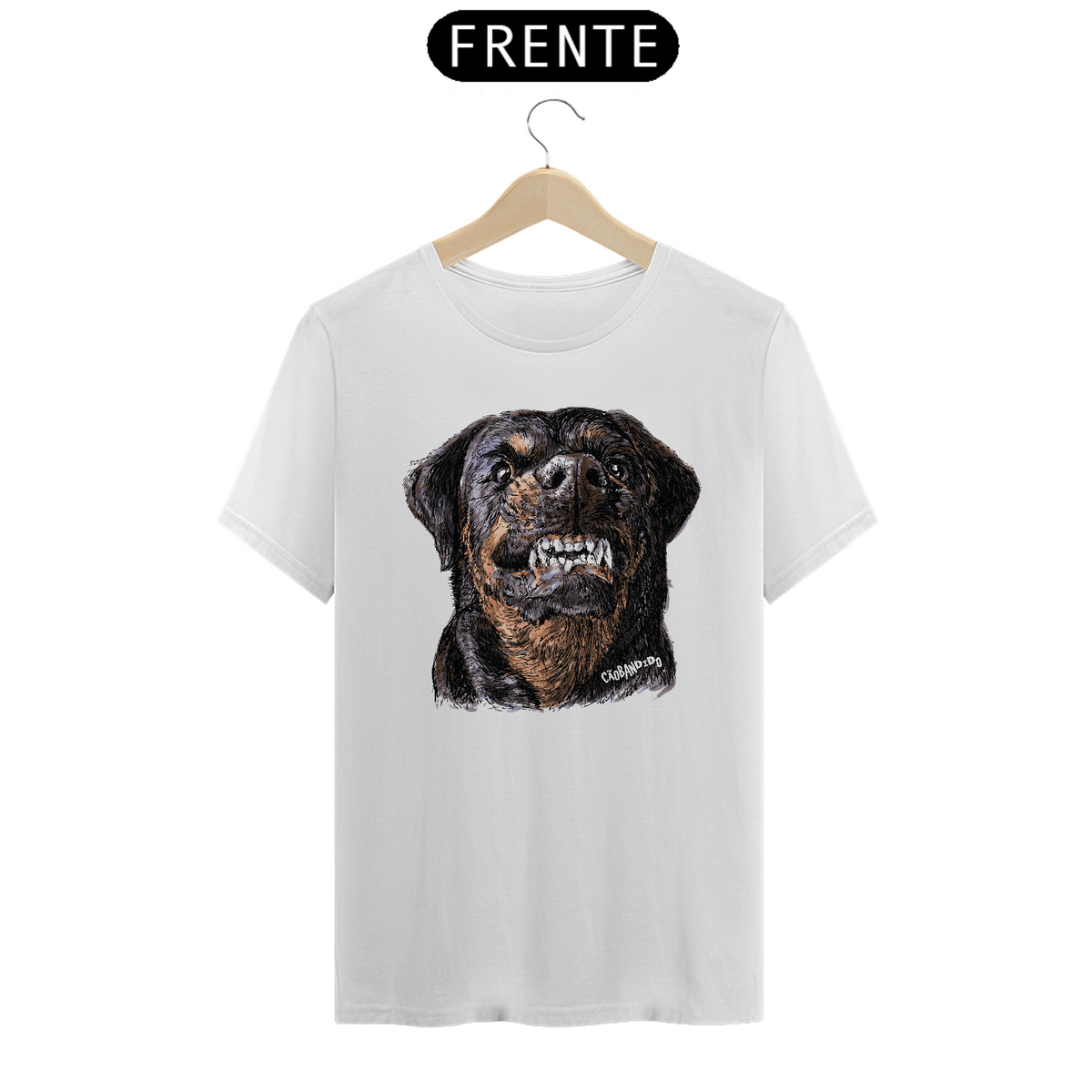 Nome do produto: Camiseta Rottweiler Bravo