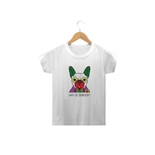 Nome do produtoCamiseta Infantil Cachorro Coringa - Why So Serious?