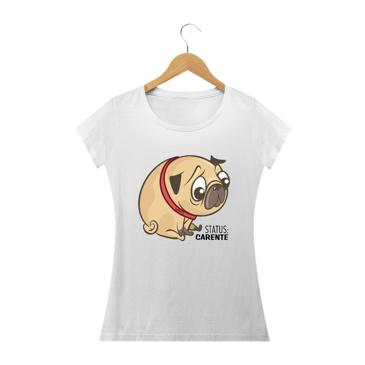 Nome do produto: Baby Look Pug Status Carente