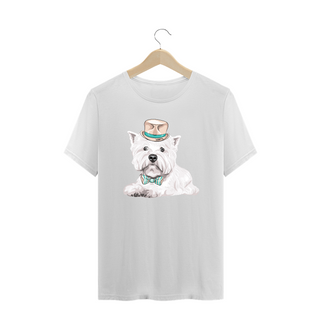 Nome do produtoCamiseta Plus Size West Terrier de Gravata e Chapéu