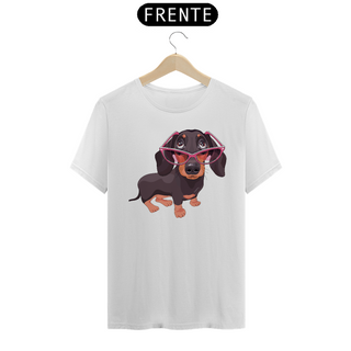 Nome do produtoCamiseta Dachshund de Óculos