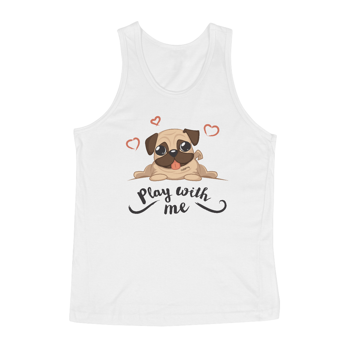 Nome do produto: Regata Pug Play With Me