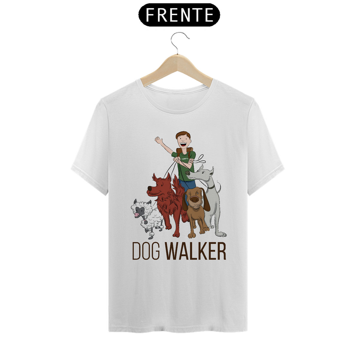 Nome do produto: Camiseta Dog Walker - Passeador de Cães