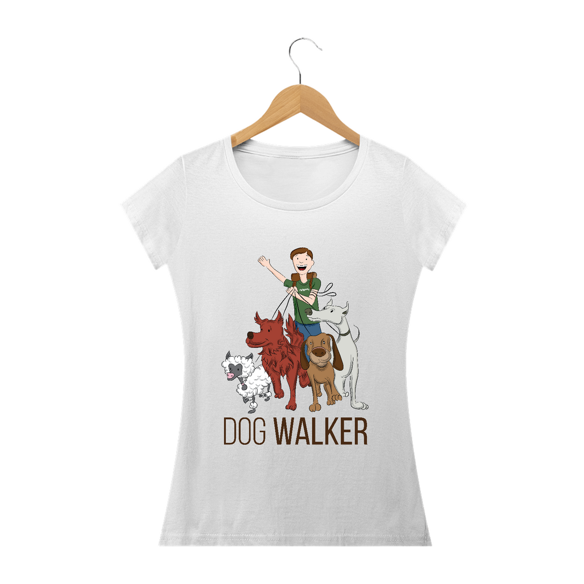 Nome do produto: Baby Look Dog Walker - Passeadora de Cães