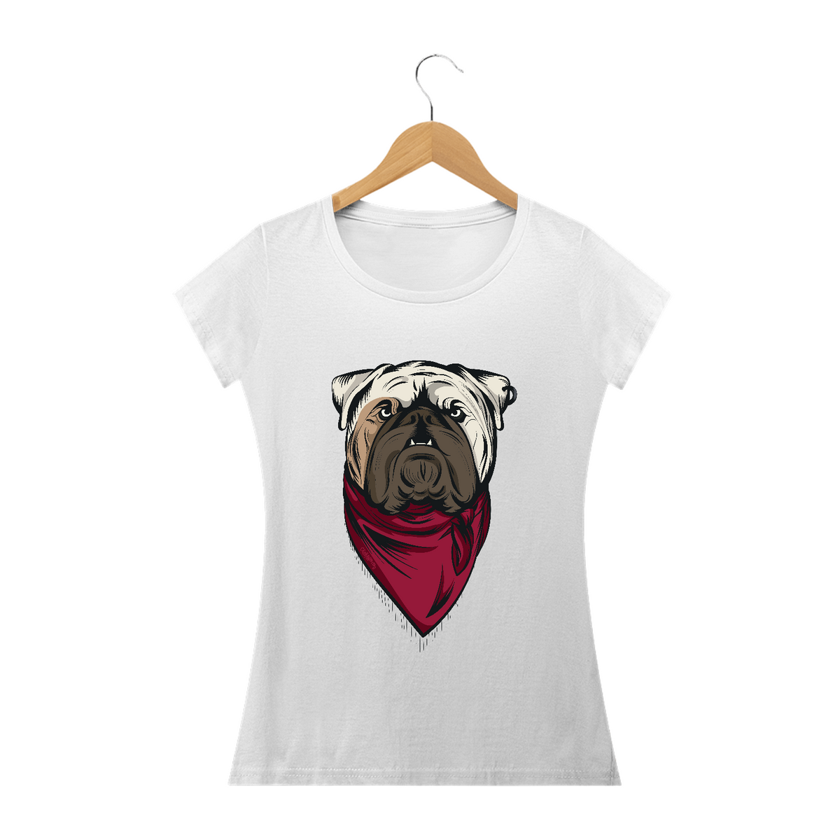 Nome do produto: Baby Look Bulldog Inglês