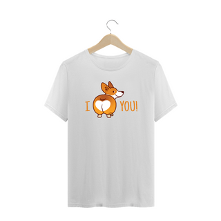 Nome do produtoCamiseta Plus Size Corgi - I Love You