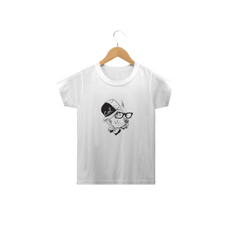 Nome do produtoCamiseta Infantil Pitbull de Boné e Óculos