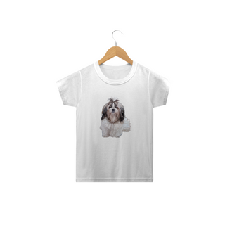 Nome do produtoCamiseta Infantil Shih Tzu Realista